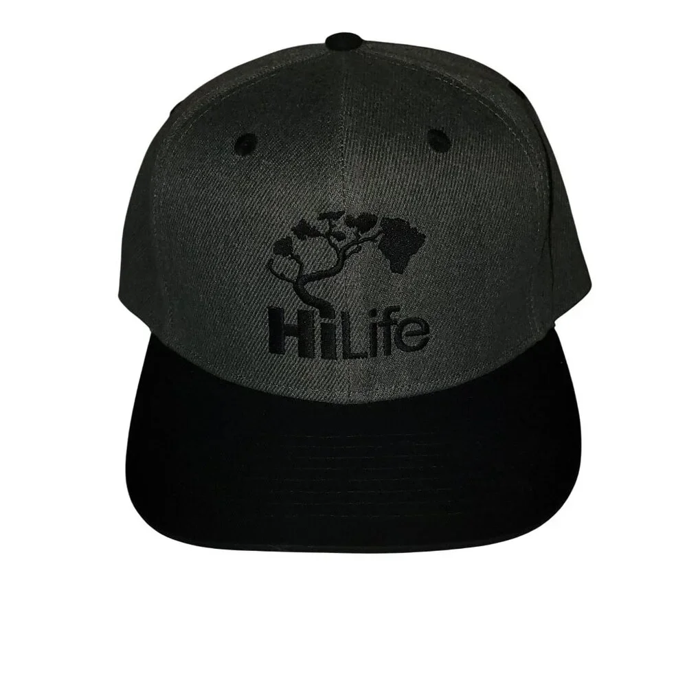 New Hi Life HiLife Hawaii Gray Color Bonsai Snapback Hat Hawaiian Aloha - Picture 2 of 5